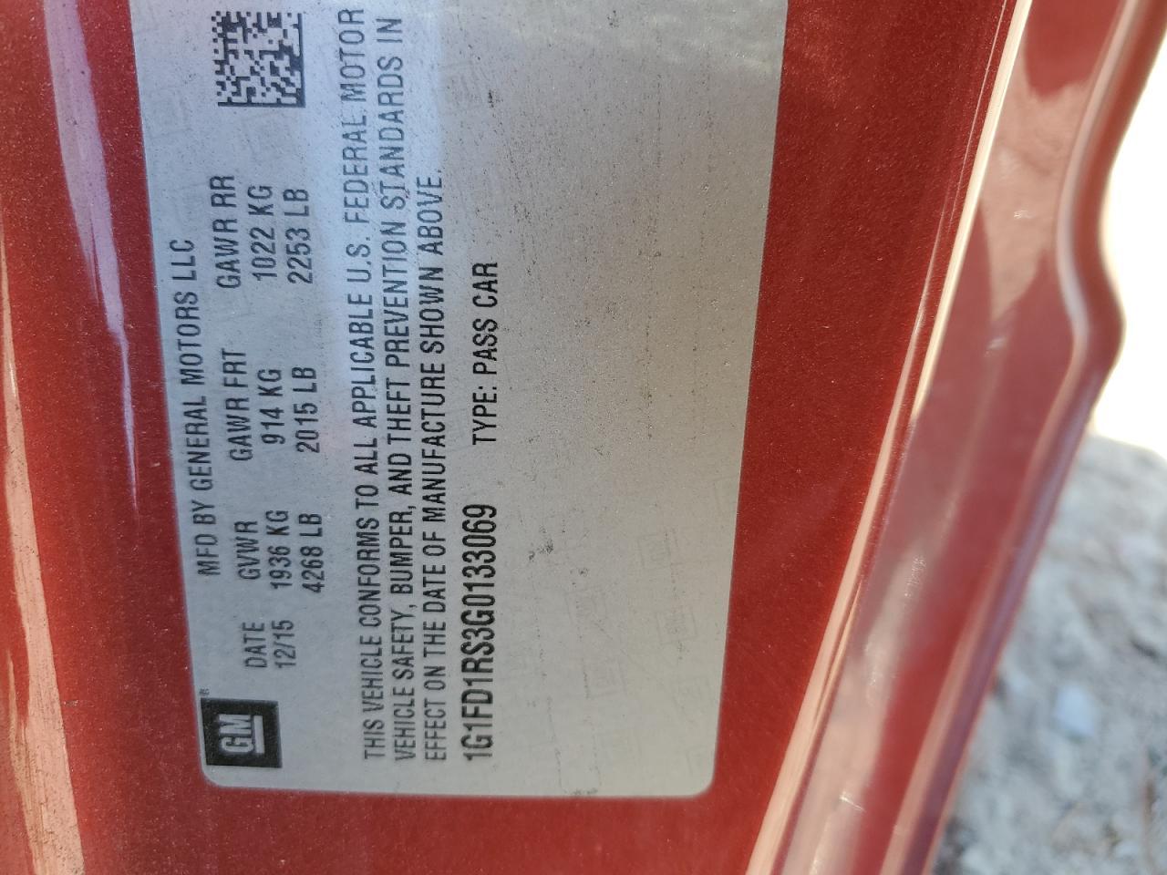 2016 Chevrolet Camaro Lt - zdjęcie 12