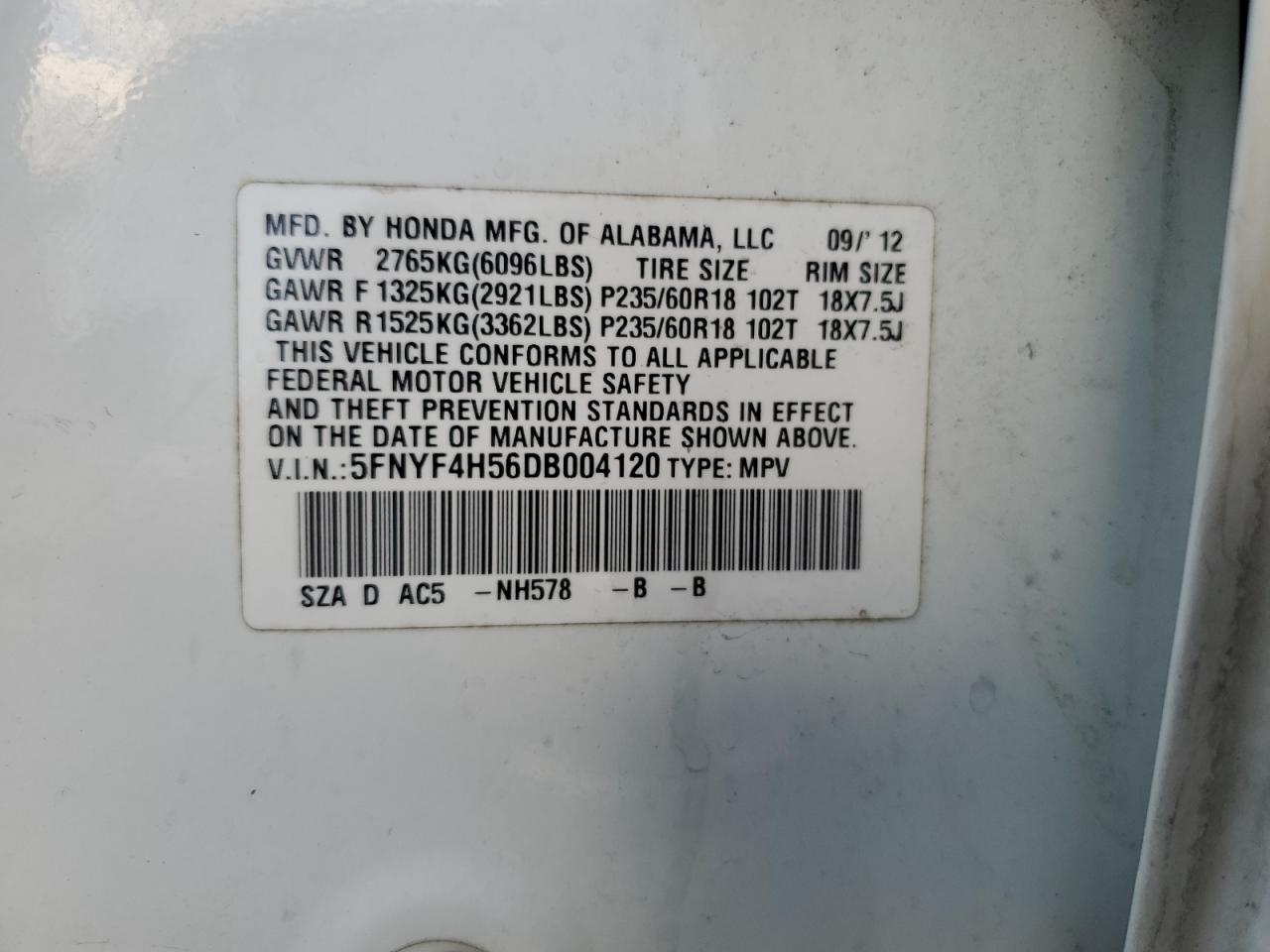 2013 Honda Pilot - zdjęcie 12