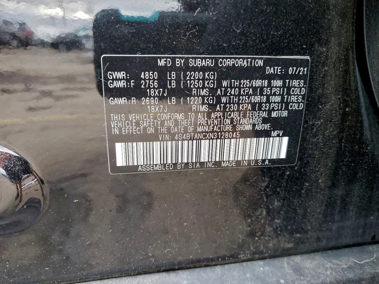 2022 Subaru Outback - zdjęcie 13