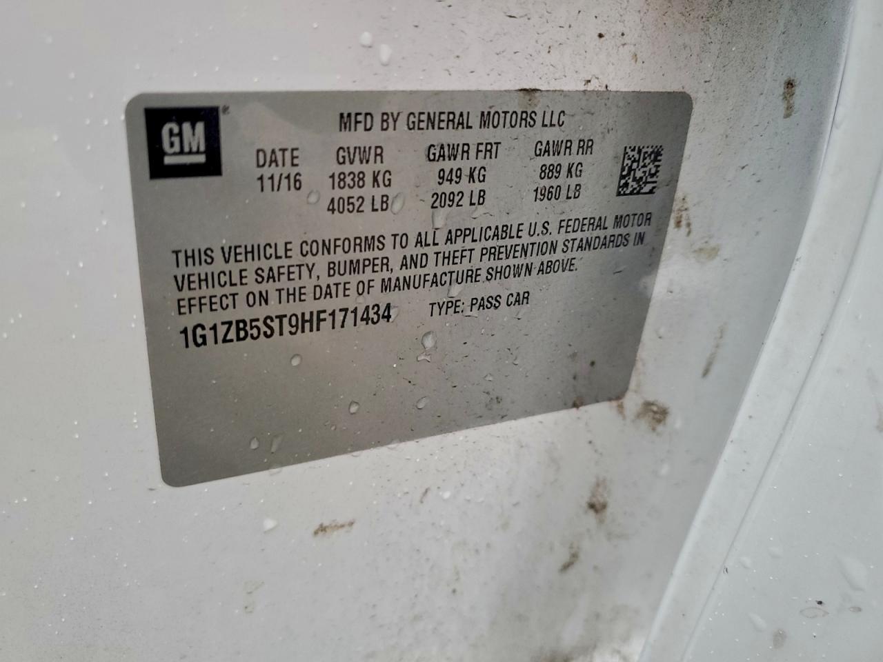 2017 Chevrolet Malibu Ls - zdjęcie 13