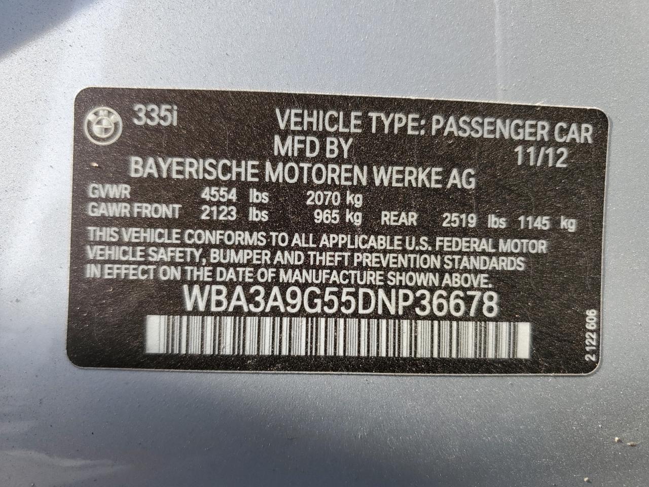 2013 BMW 335 I - zdjęcie 12