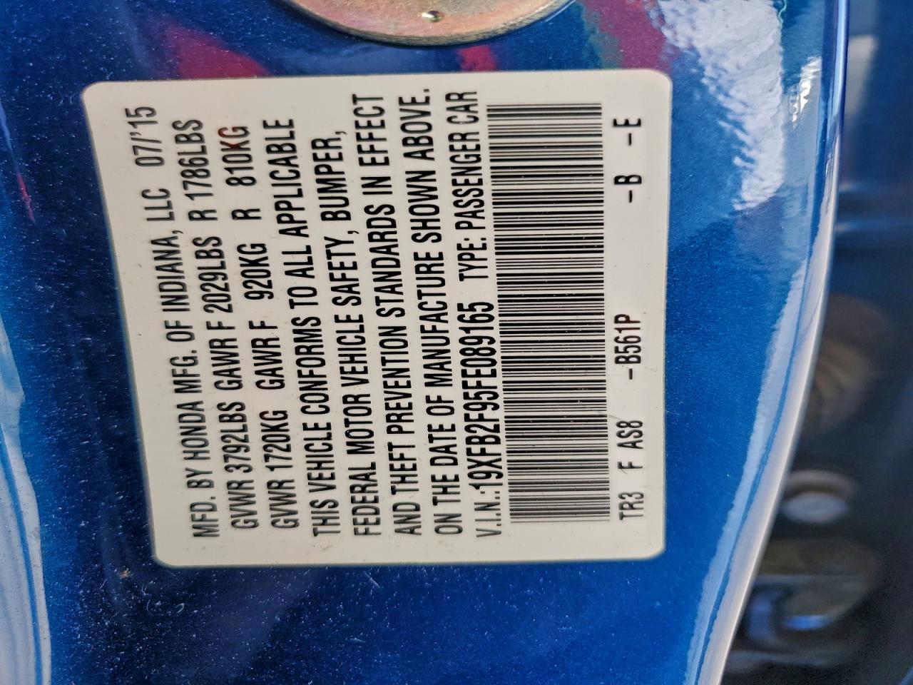 2015 Honda Civic - zdjęcie 12