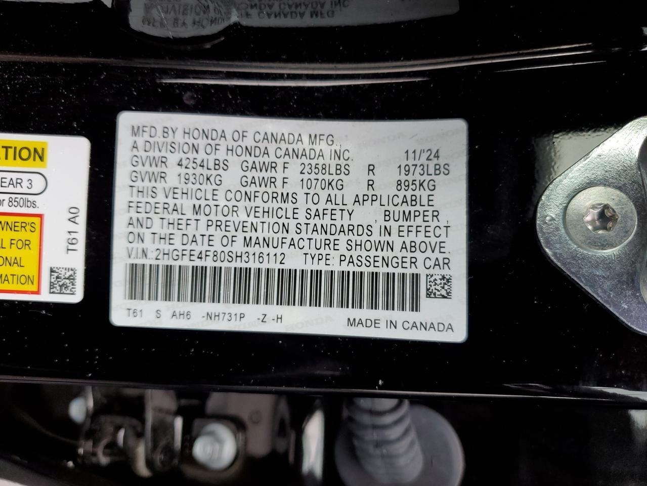 2025 Honda Civic - zdjęcie 12