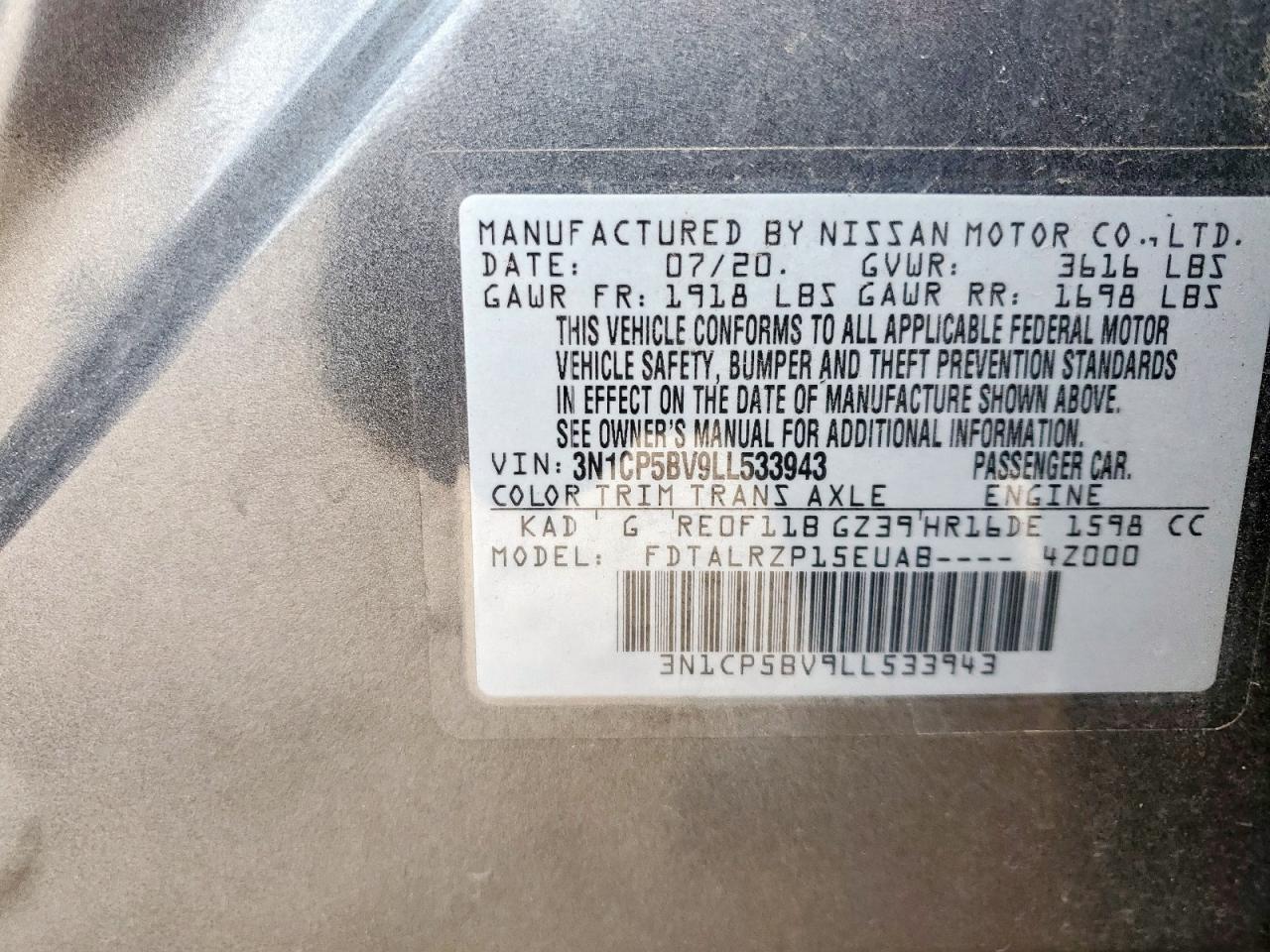 2020 Nissan Kicks - zdjęcie 12