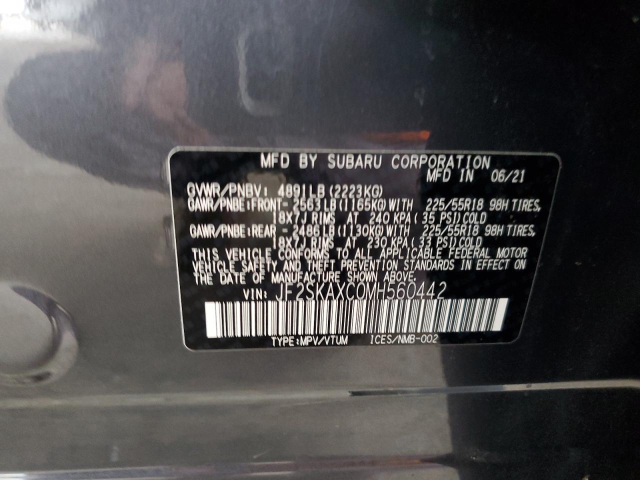 2021 Subaru Forester - zdjęcie 13