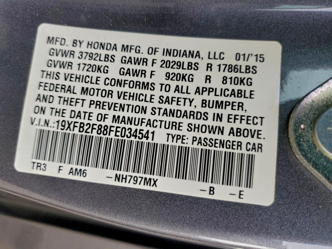 2015 Honda Civic - zdjęcie 12