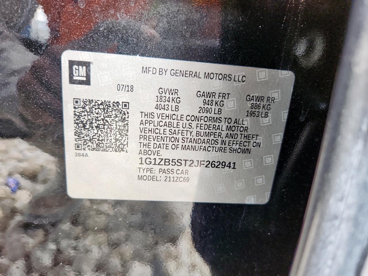 2018 Chevrolet Malibu - zdjęcie 12