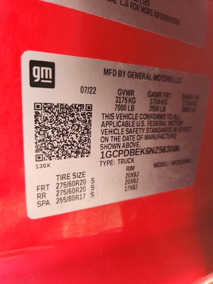 2022 Chevrolet Silverado K1500 Custom - zdjęcie 13