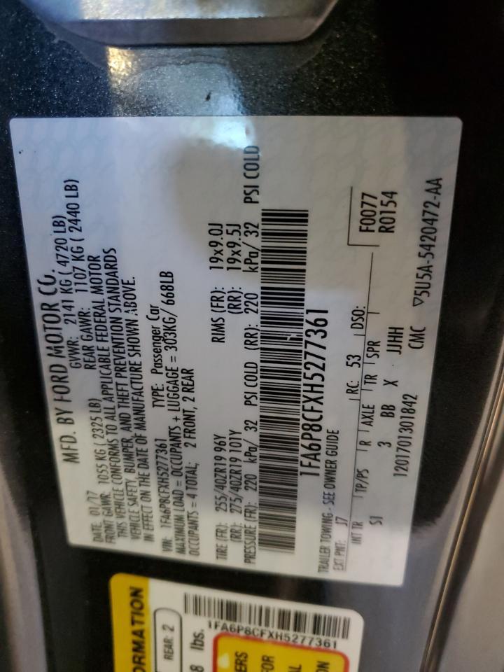 2017 Ford Mustang Gt - zdjęcie 12