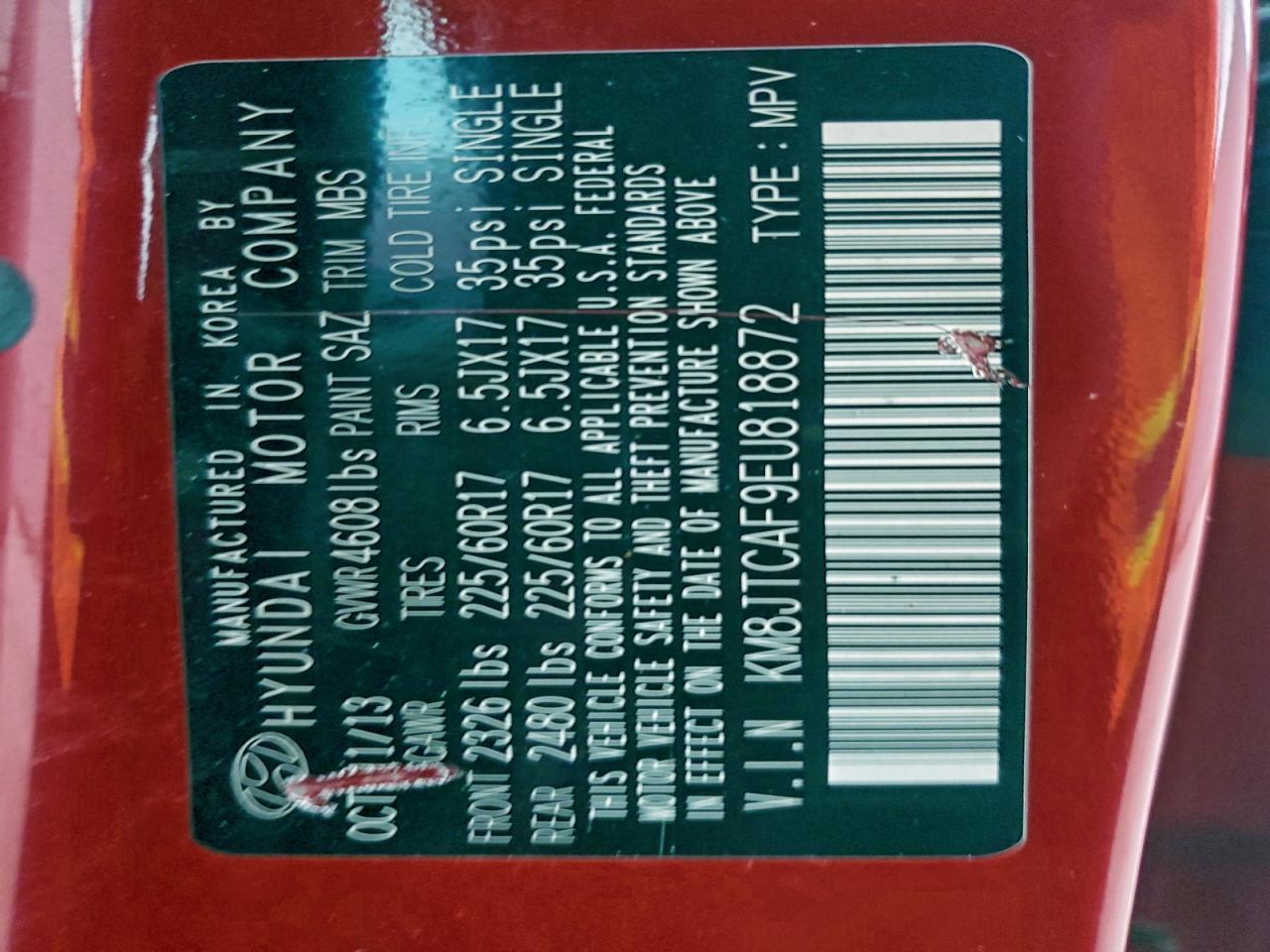 2014 Hyundai Tucson - zdjęcie 13