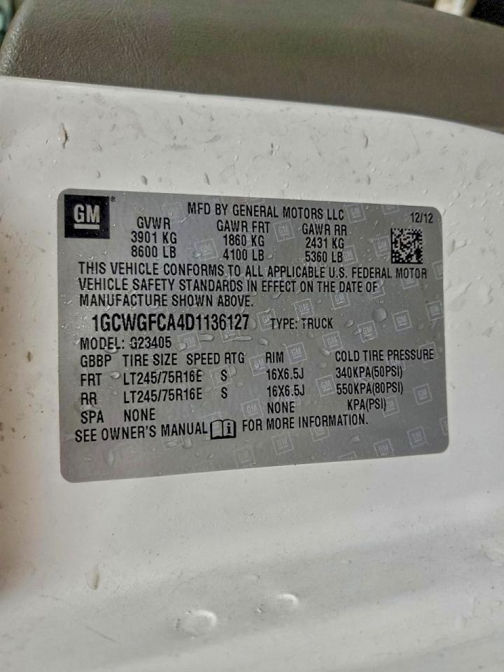 2013 Chevrolet Express G2500 - zdjęcie 12