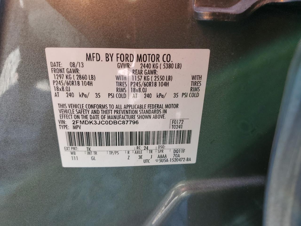 2013 Ford Edge - zdjęcie 12