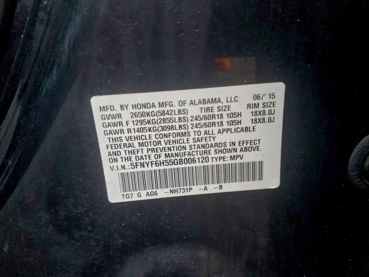 2016 Honda Pilot Exl - zdjęcie 14