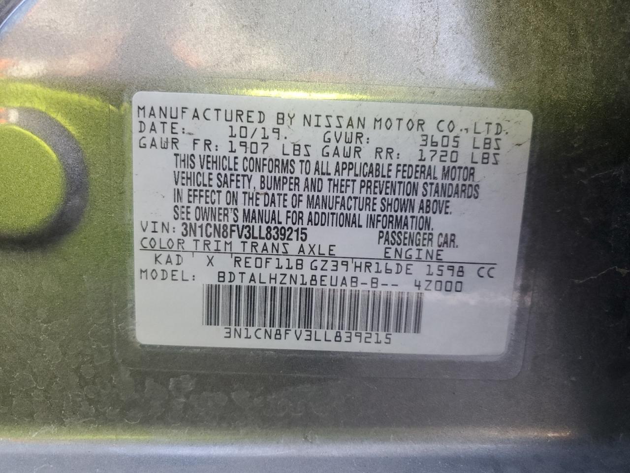 2020 Nissan Versa - zdjęcie 13