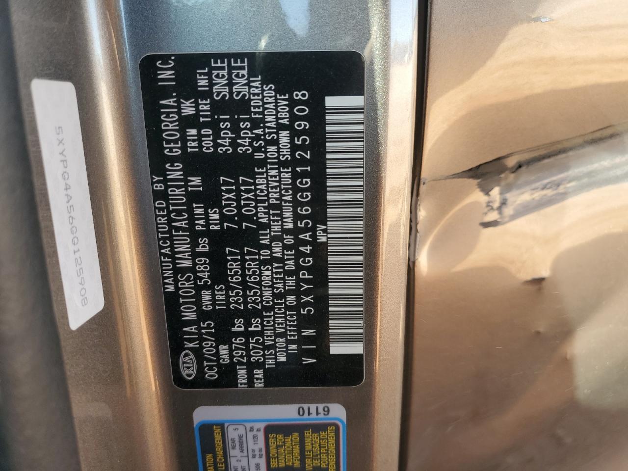 2016 Kia Sorento - zdjęcie 14