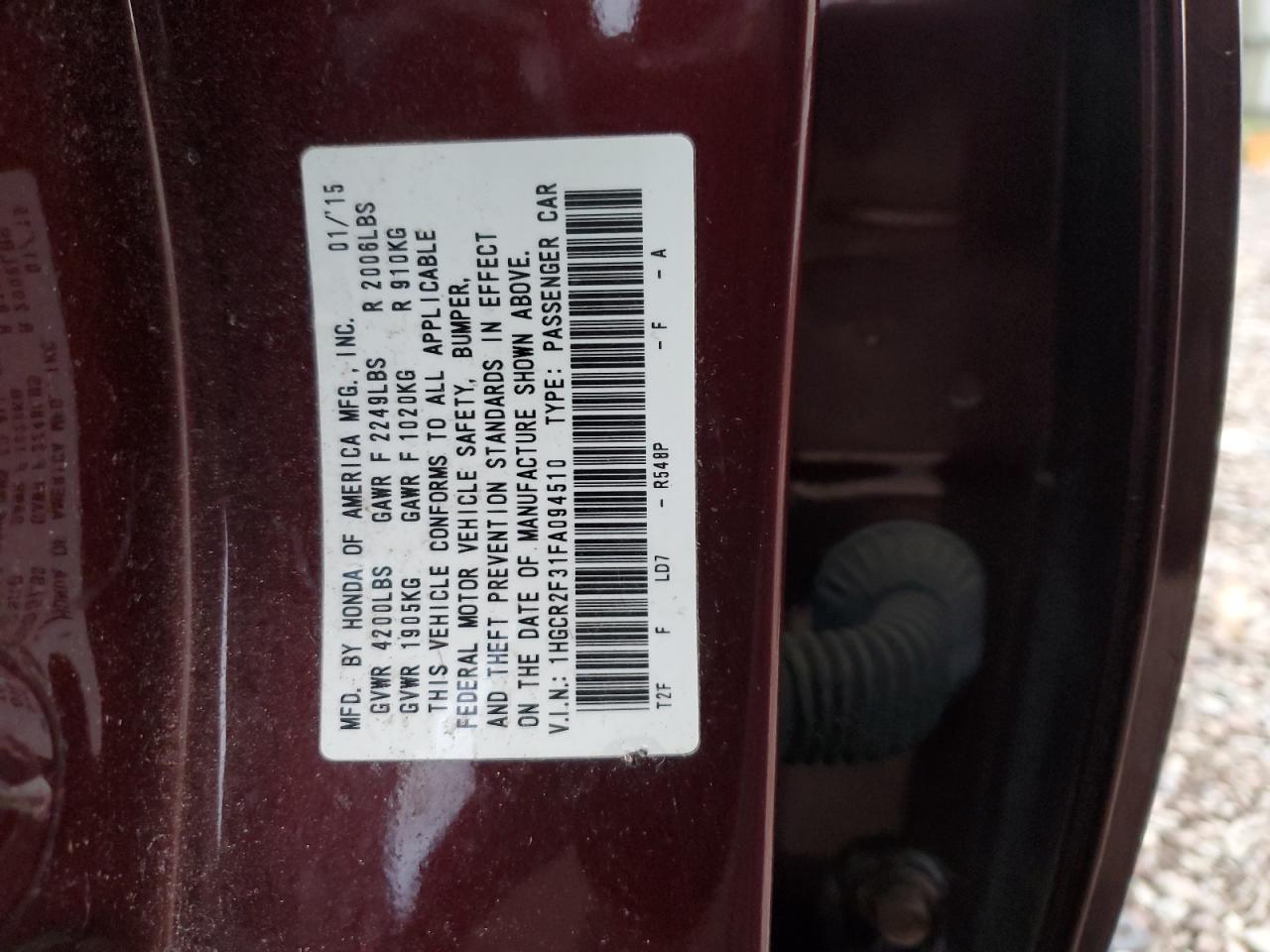 2015 Honda Accord - zdjęcie 12