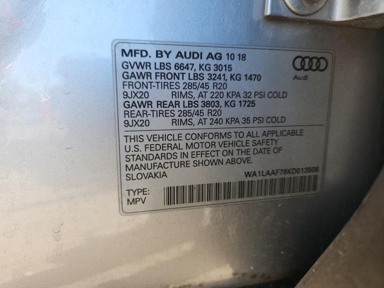 2019 Audi Q7 Premium Plus - zdjęcie 13