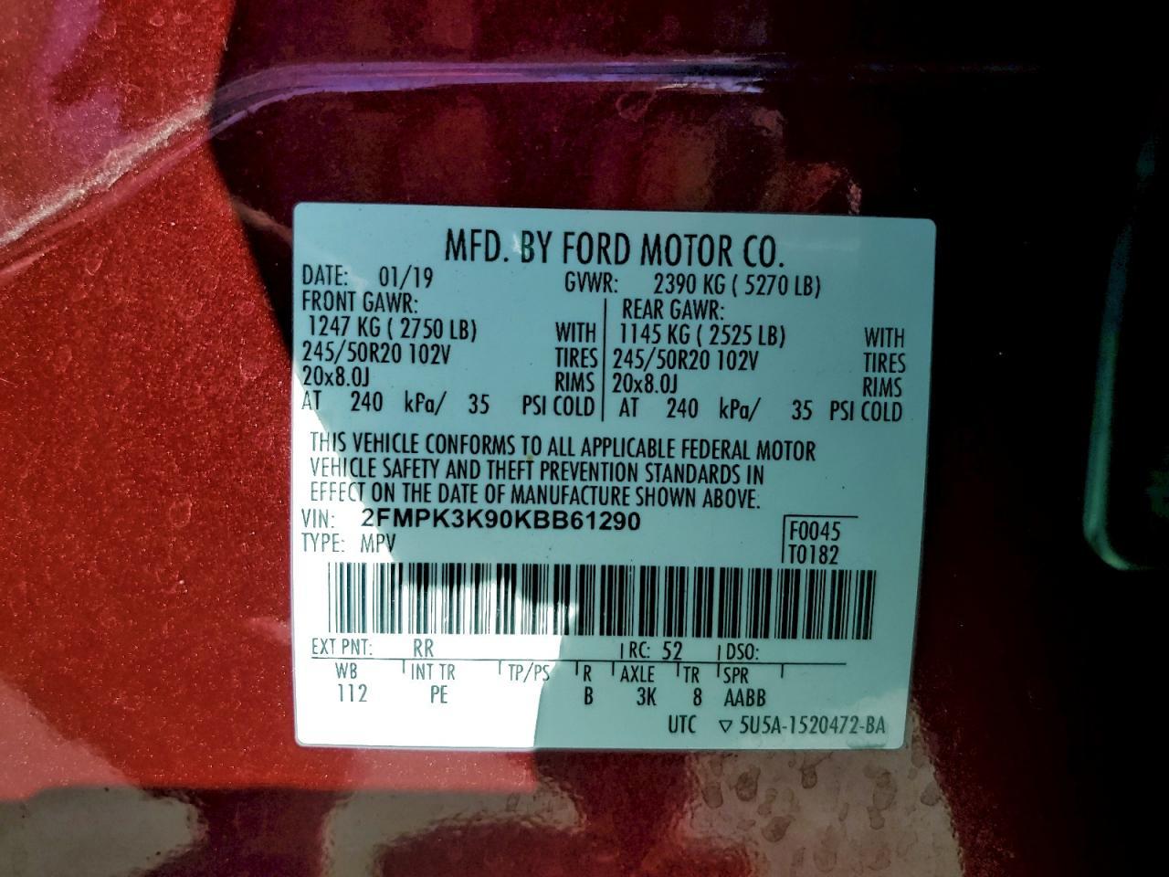 2019 Ford Edge - zdjęcie 13