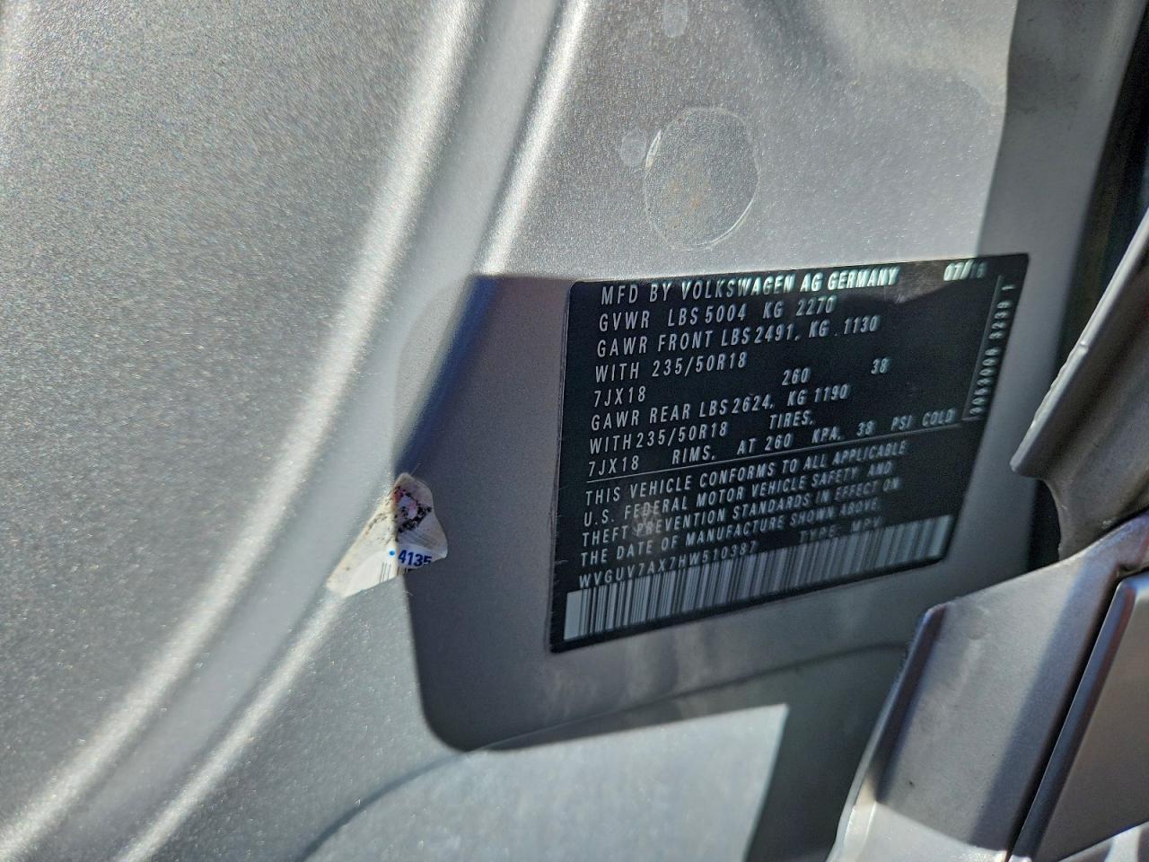 2017 Volkswagen Tiguan - zdjęcie 14