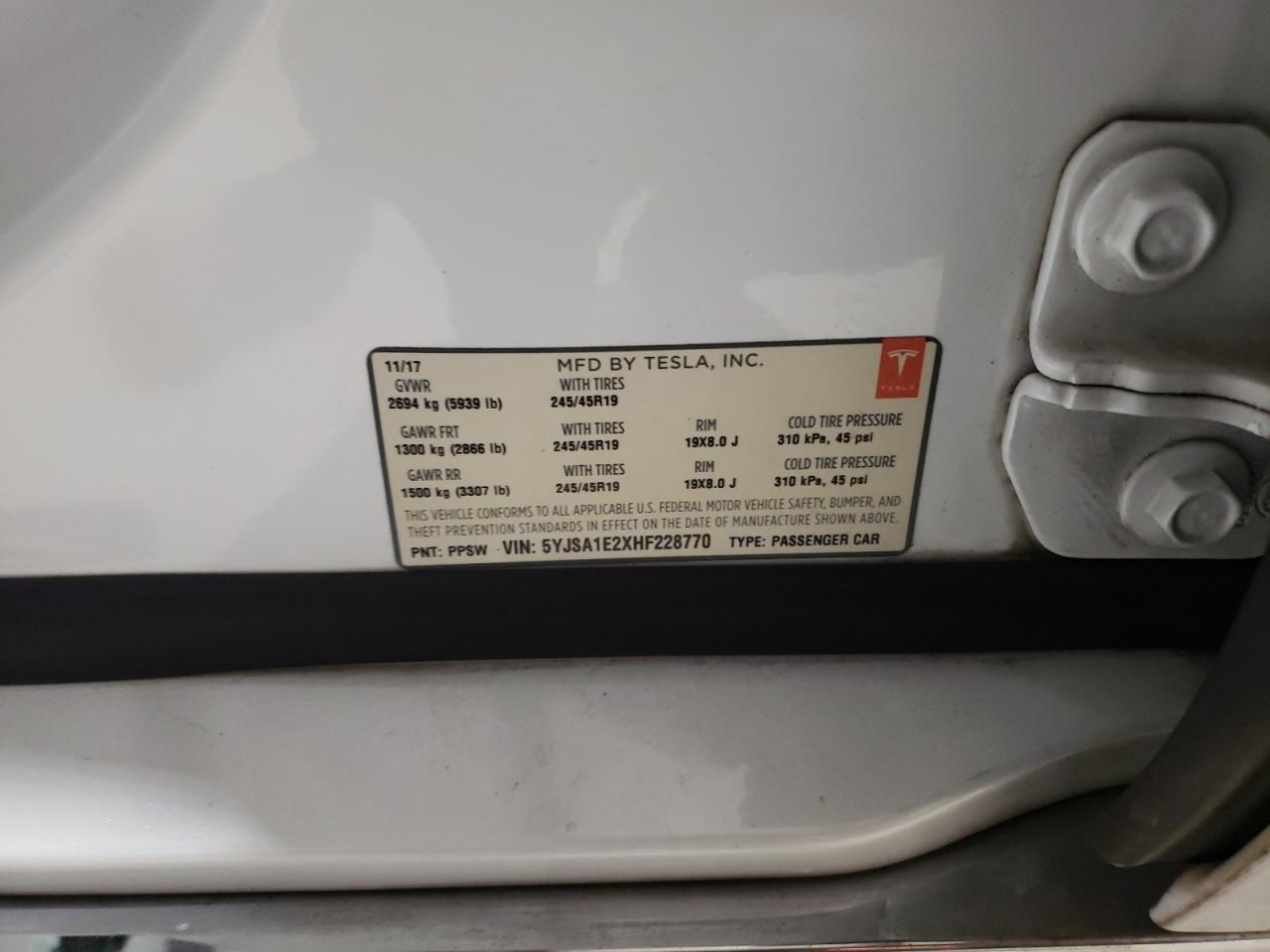 2017 Tesla Model S - zdjęcie 12