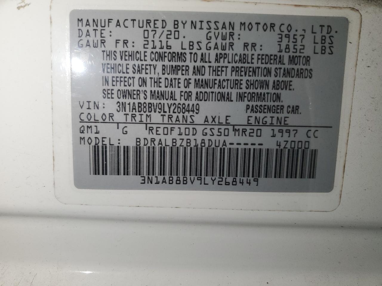 2020 Nissan Sentra - zdjęcie 12