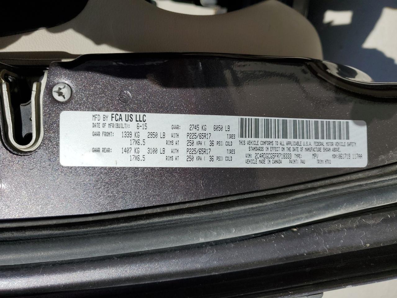 2015 Dodge Grand Caravan Sxt - zdjęcie 13
