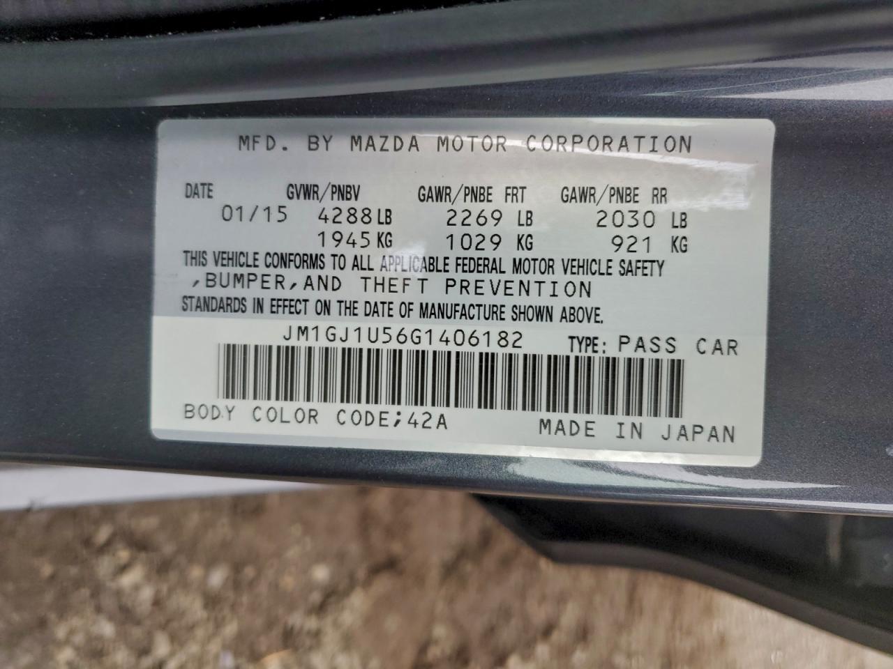 2016 Mazda 6 - zdjęcie 12