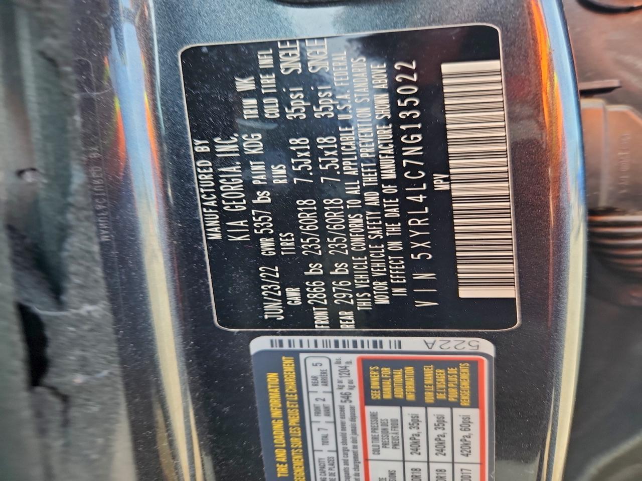 2022 Kia Sorento S - zdjęcie 14