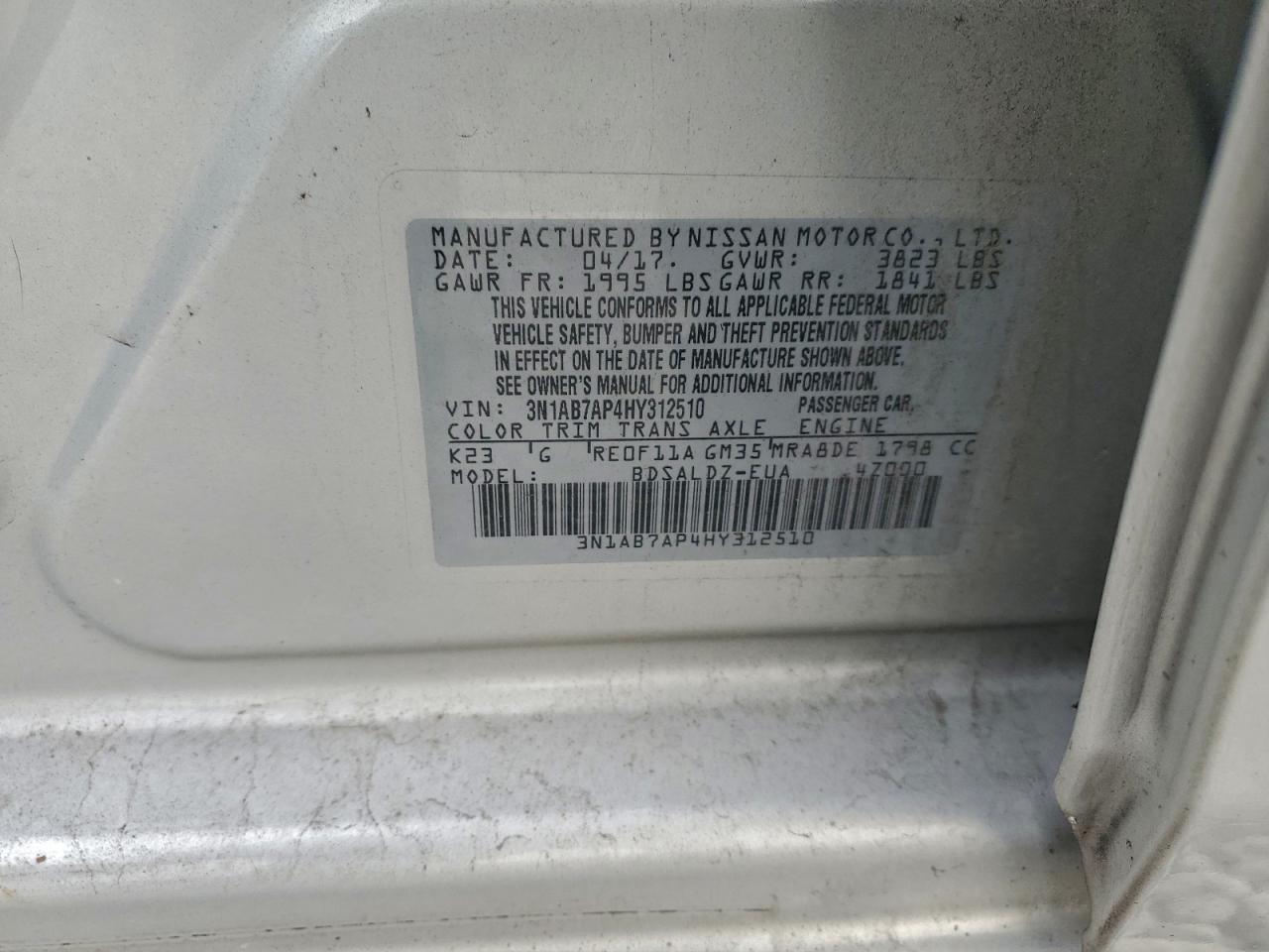 2017 Nissan Sentra - zdjęcie 12