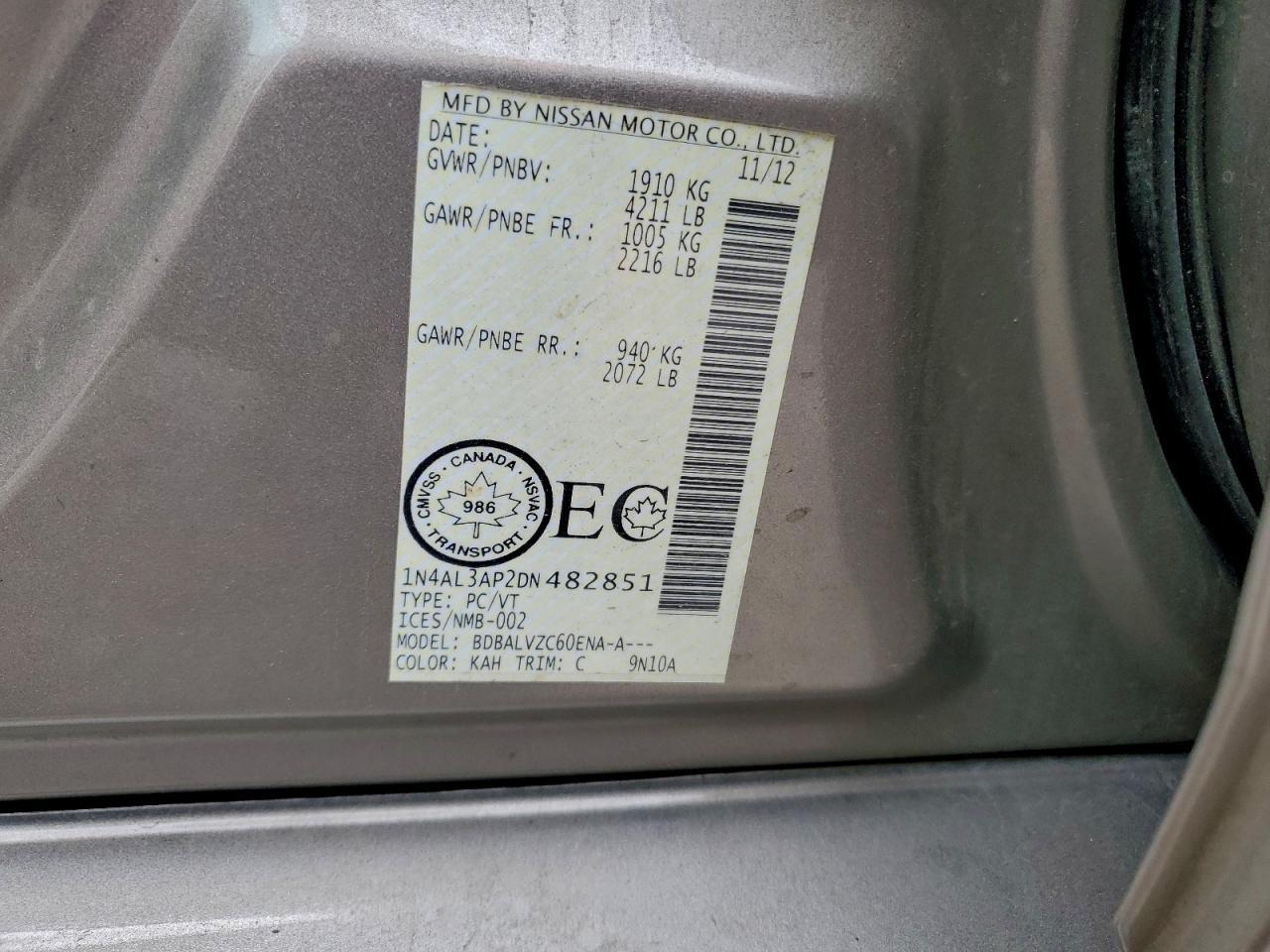 2013 Nissan Altima - zdjęcie 12