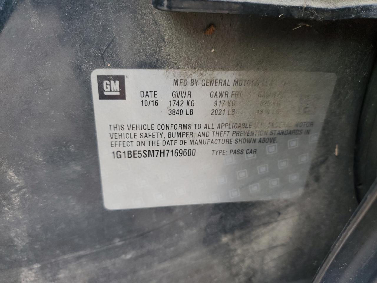 2017 Chevrolet Cruze Lt - zdjęcie 12