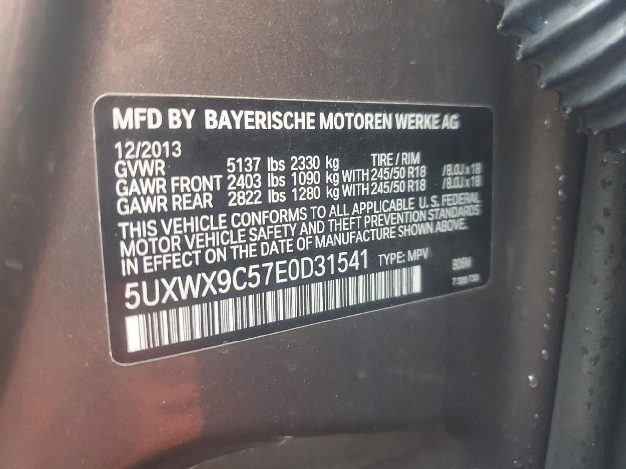 2014 BMW X3 xDrive28I - zdjęcie 13