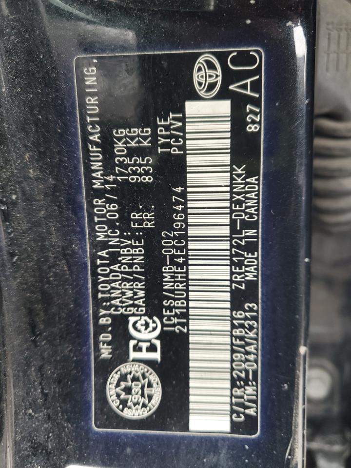 2014 Toyota Corolla - zdjęcie 12