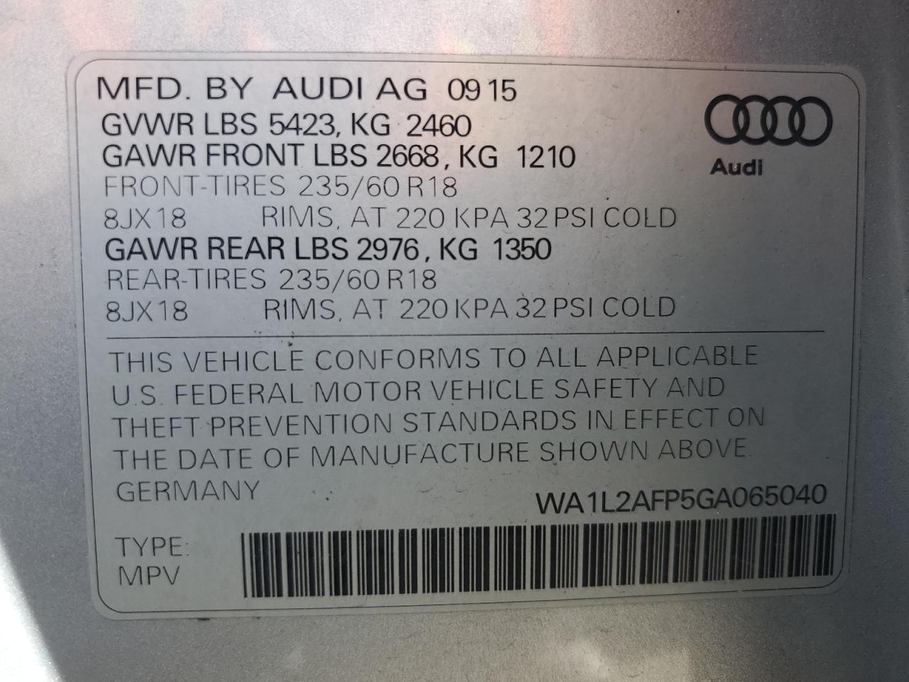 2016 Audi Q5 Premium Plus - zdjęcie 13