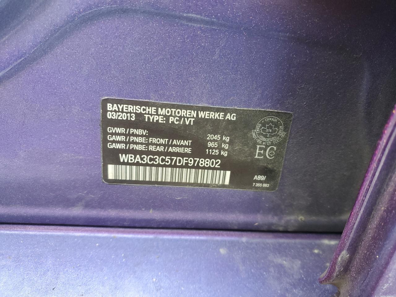 2013 BMW Seria 3 - zdjęcie 12