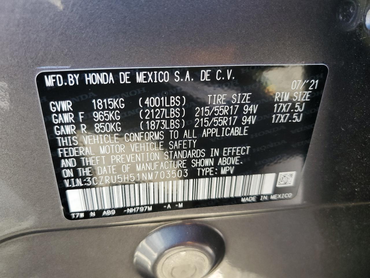 2022 Honda Hr-V Ex - zdjęcie 13