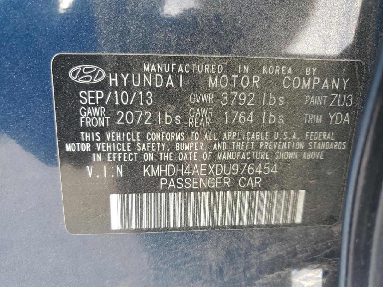 2013 Hyundai Elantra Gls - zdjęcie 12