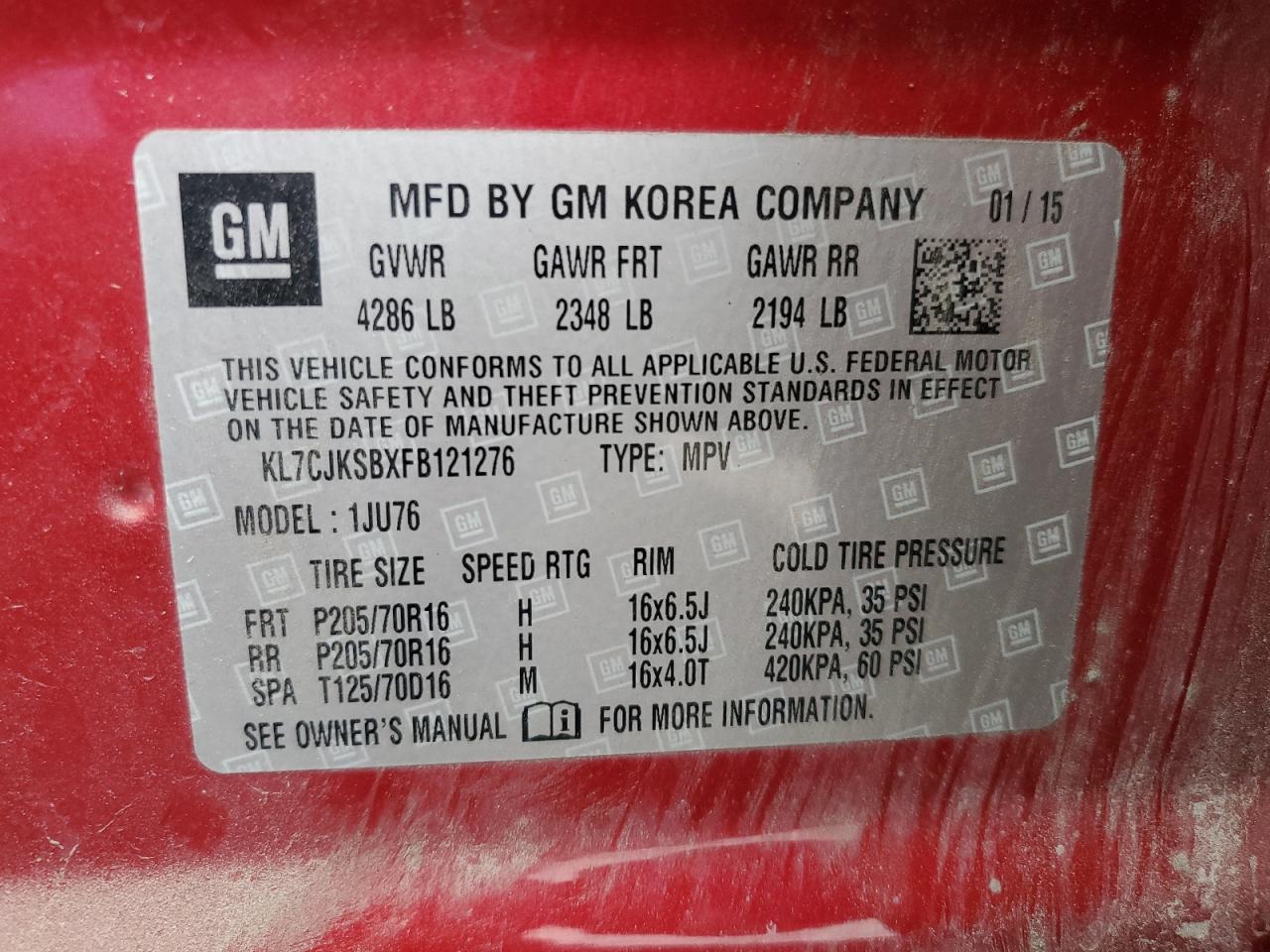 2015 Chevrolet Trax - zdjęcie 13