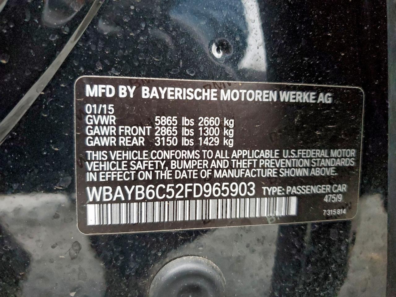 2015 BMW Seria 7 - zdjęcie 13
