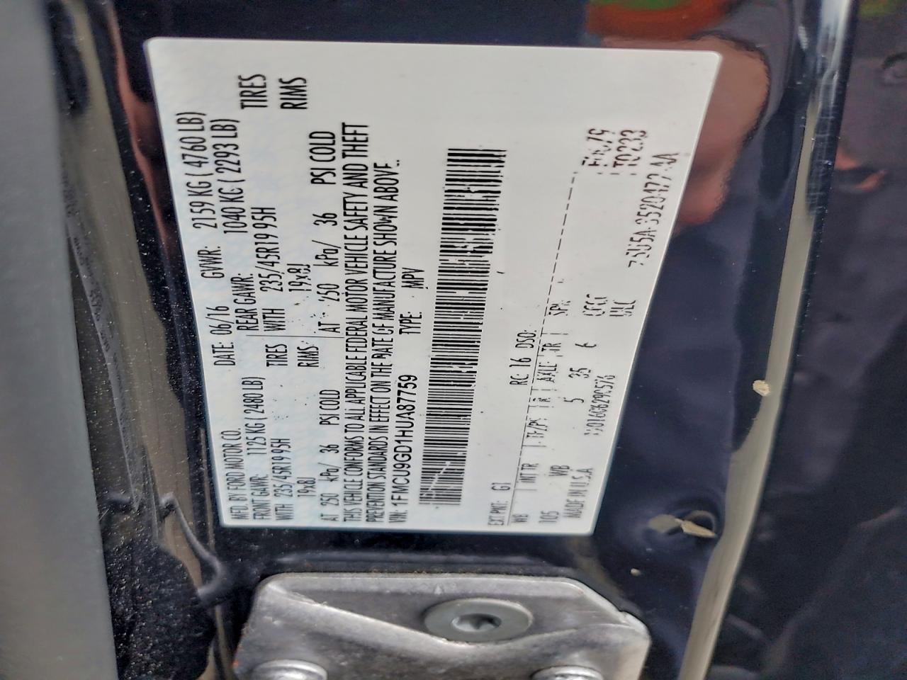 2017 Ford Escape - zdjęcie 14