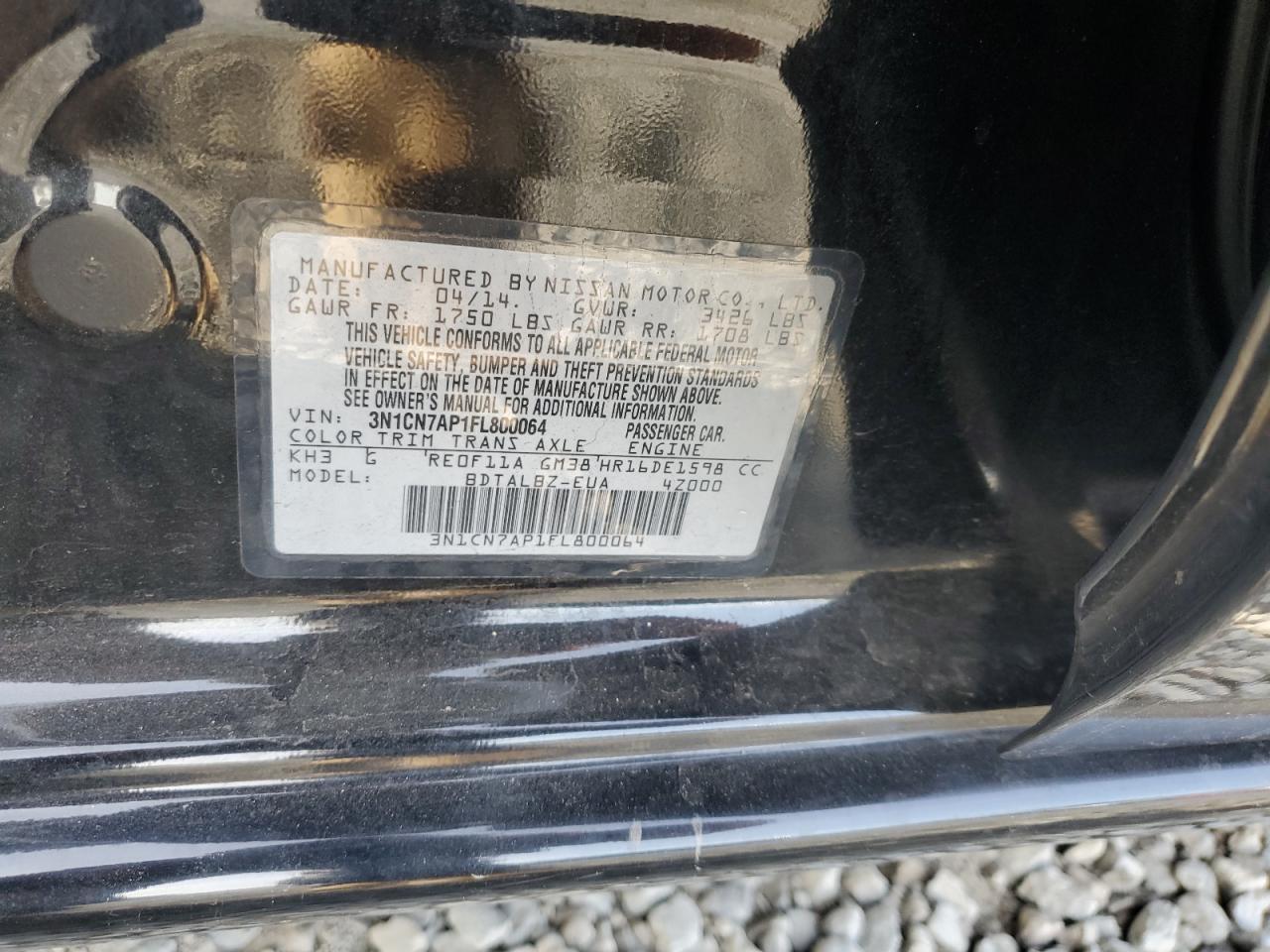 2015 Nissan Versa 1.6 Sv - zdjęcie 12