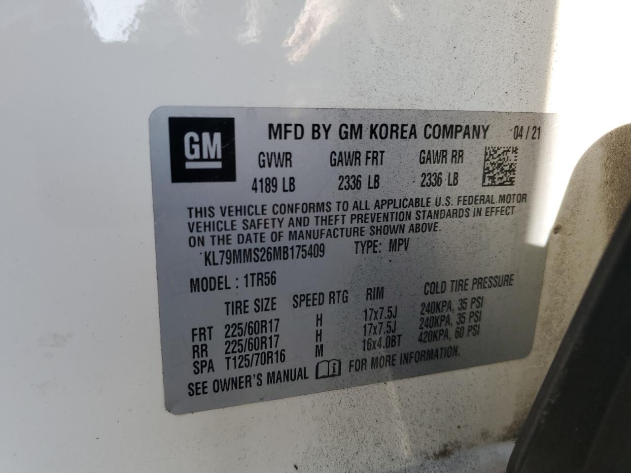 2021 Chevrolet TrailBlazer - zdjęcie 13