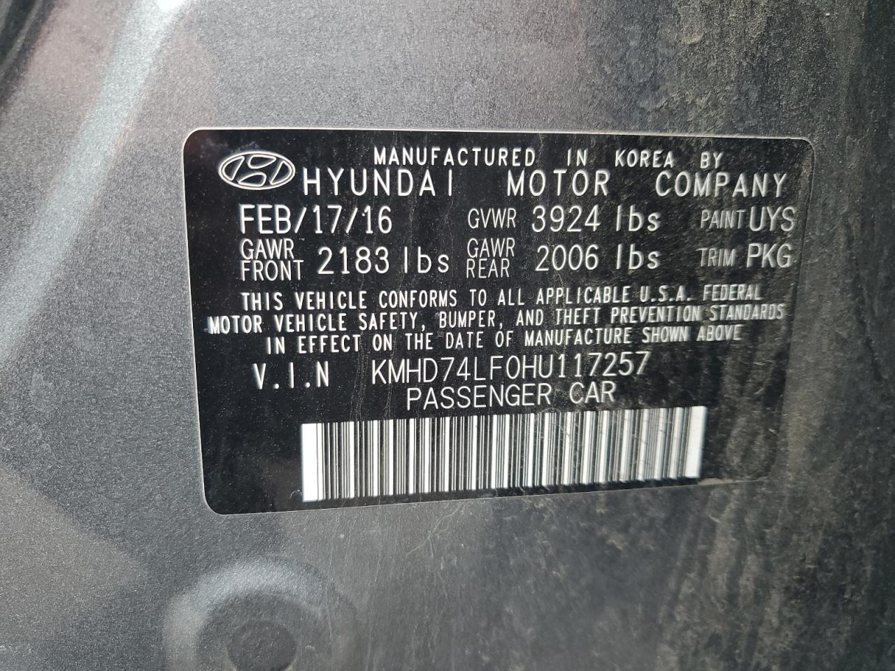 2017 Hyundai Elantra - zdjęcie 13