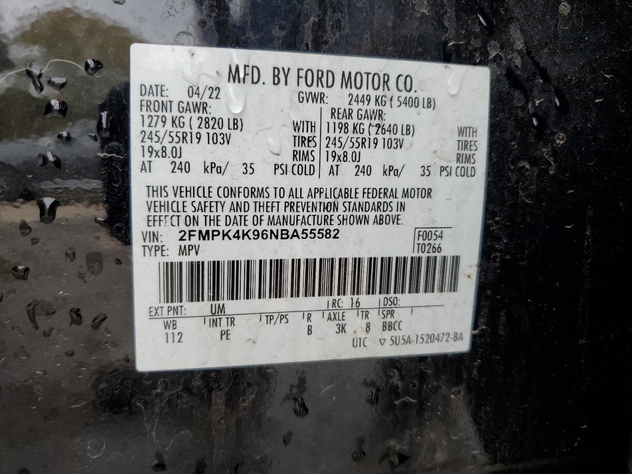 2022 Ford Edge Titanium - zdjęcie 12