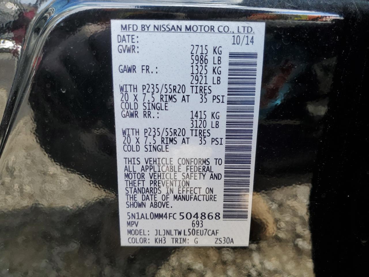 2015 Infiniti QX60 - zdjęcie 13