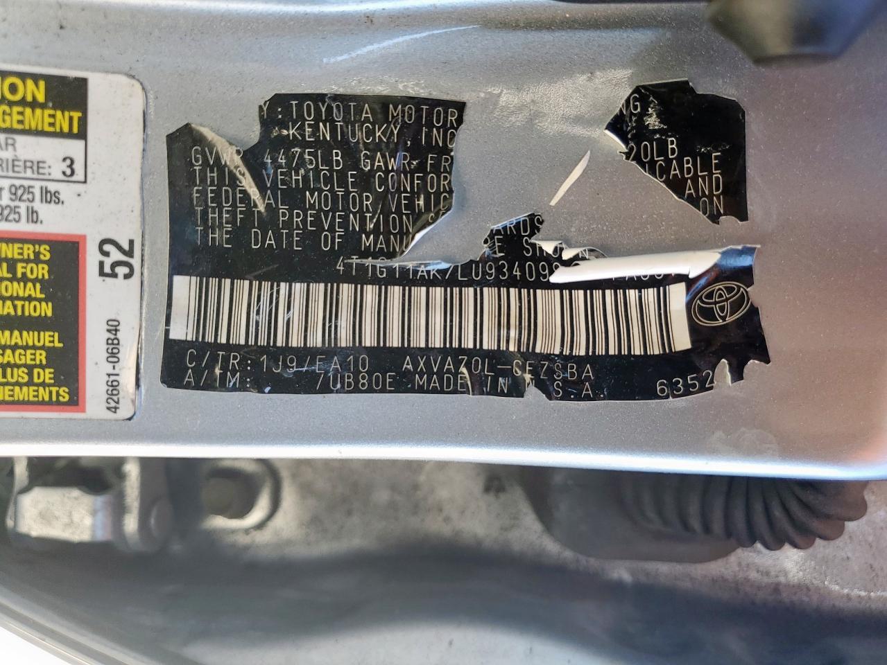 2020 Toyota Camry - zdjęcie 13