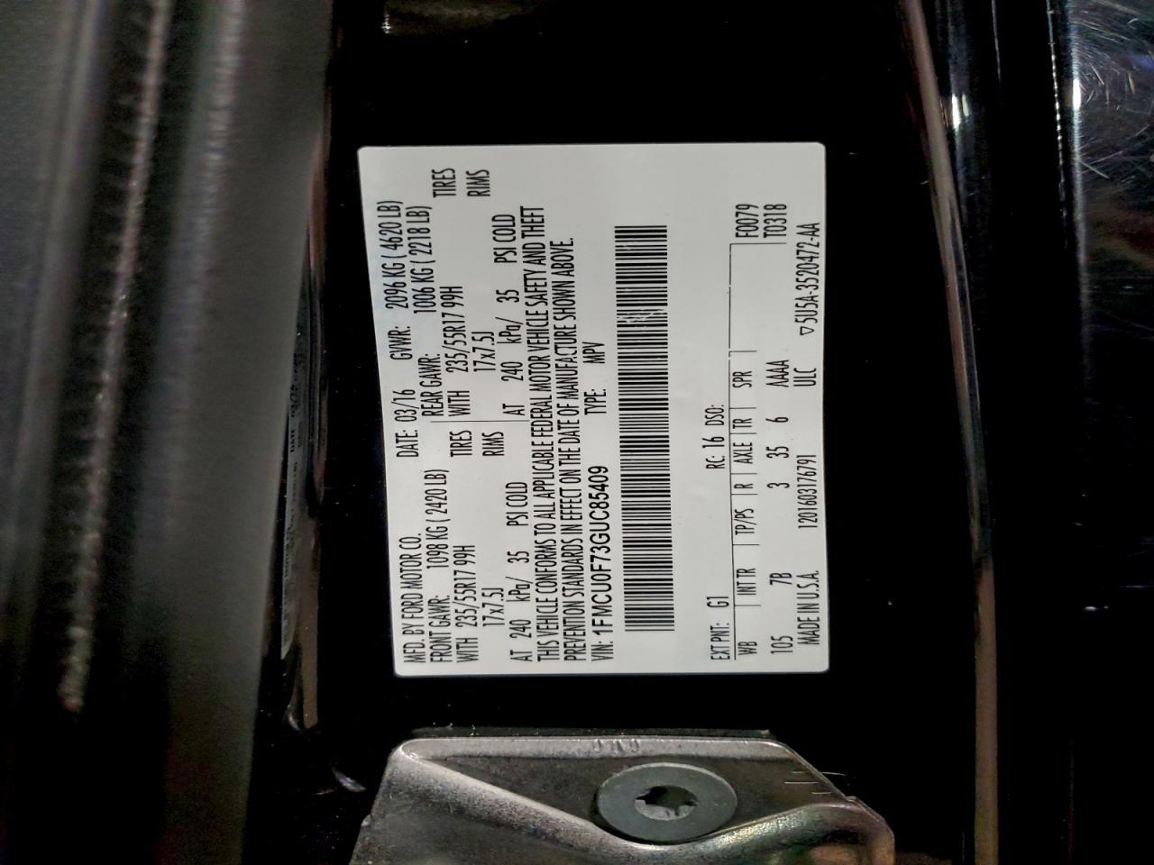 2016 Ford Escape - zdjęcie 14