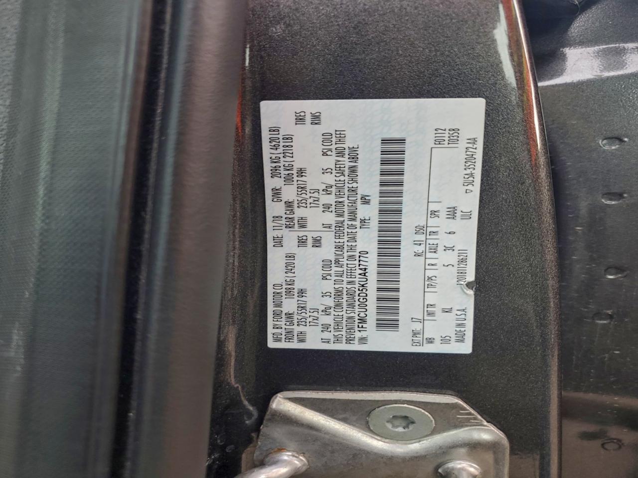 2019 Ford Escape - zdjęcie 13