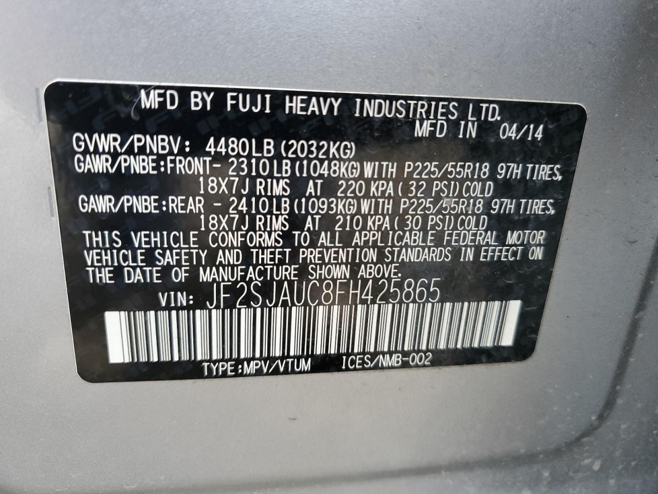 2015 Subaru Forester - zdjęcie 13