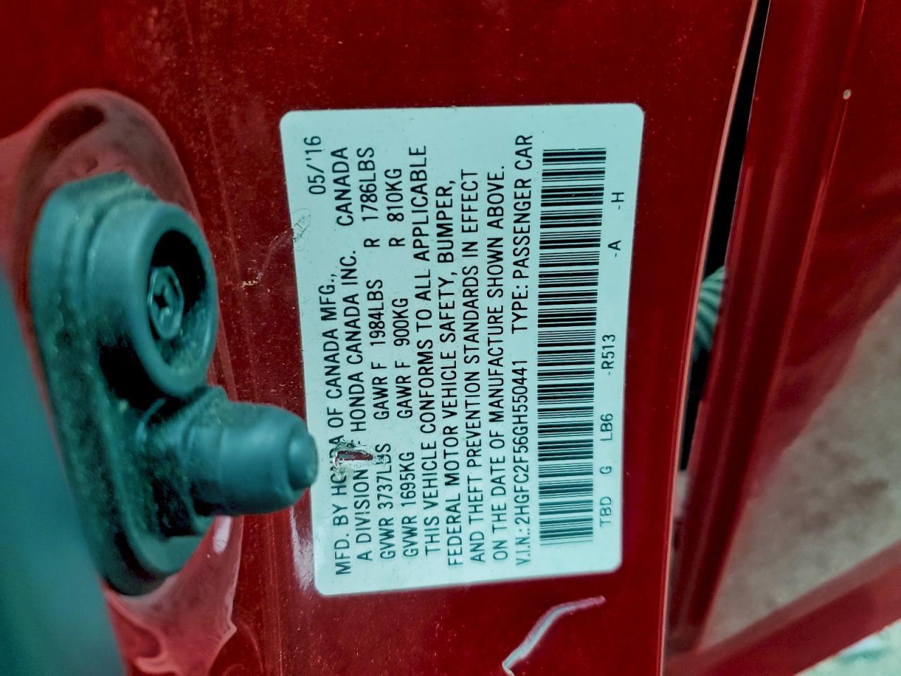 2016 Honda Civic - zdjęcie 12